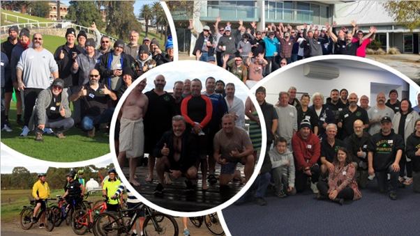 The Wandering Man community - group photos from the walks, swims, rides and BBQs